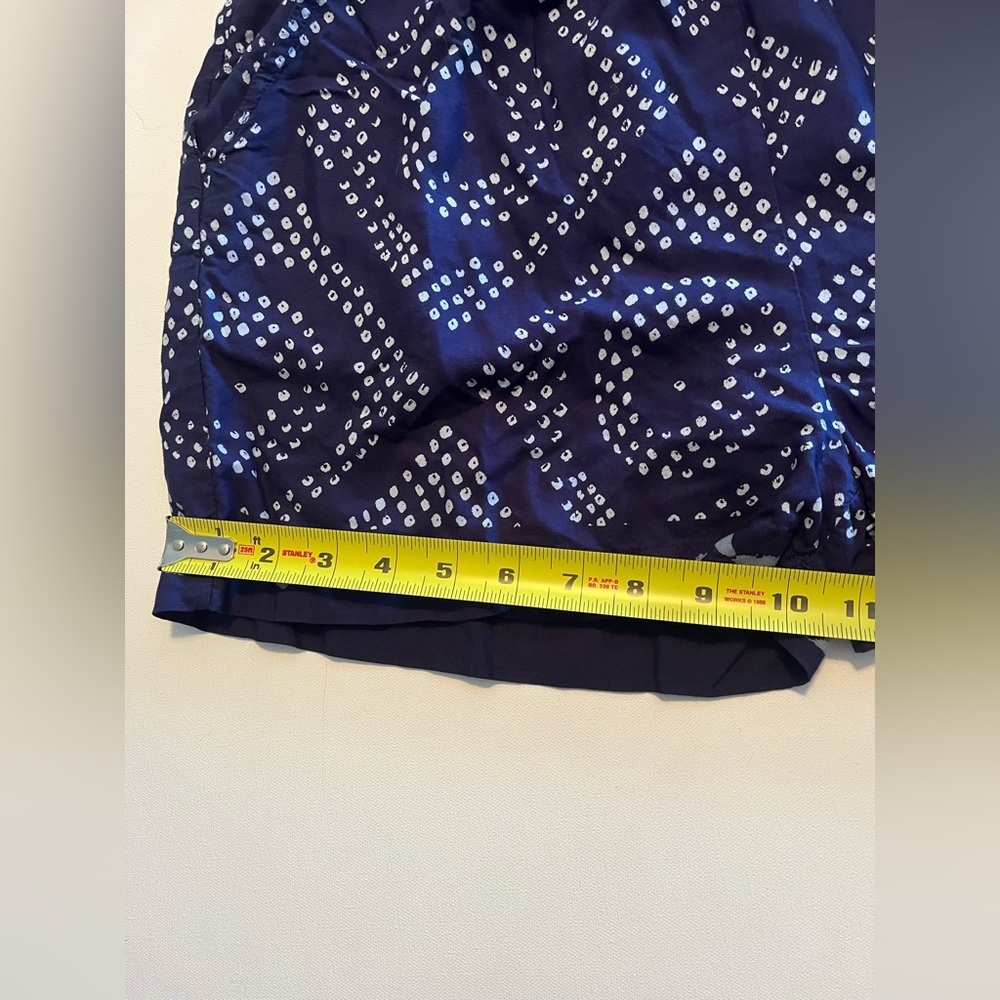 Sanctuary Women's Navy and White Geometric Romper Tie-Back Small - Picture 7 of 14